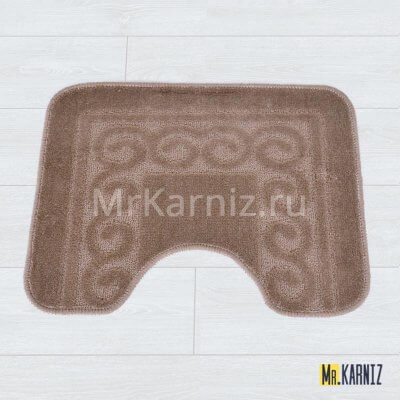 Коврик в туалет ТН коричневый